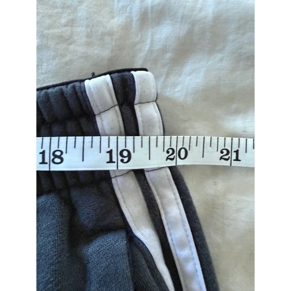 Adidas Essentials 3 Stripe Fleece Jogger Sweatpants Gray Mens XL Athletic